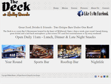 Tablet Screenshot of deckathollybeach.com
